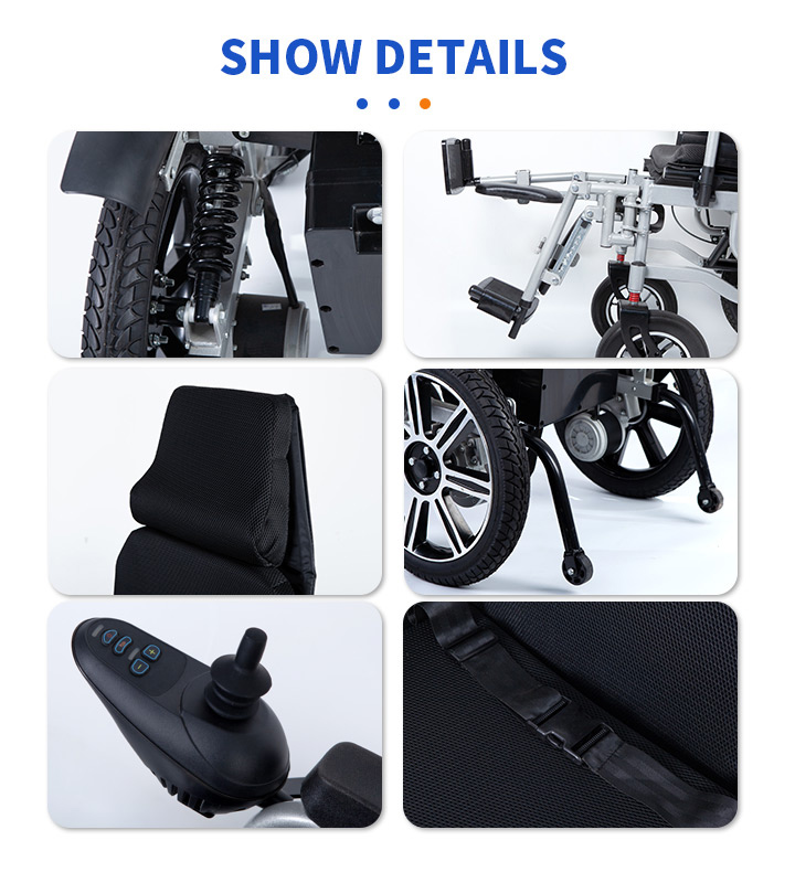 Reclining and folding electric wheelchair yse109