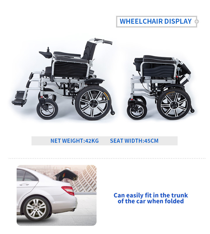 YSE123 Steel Folding Electric Wheelchair
