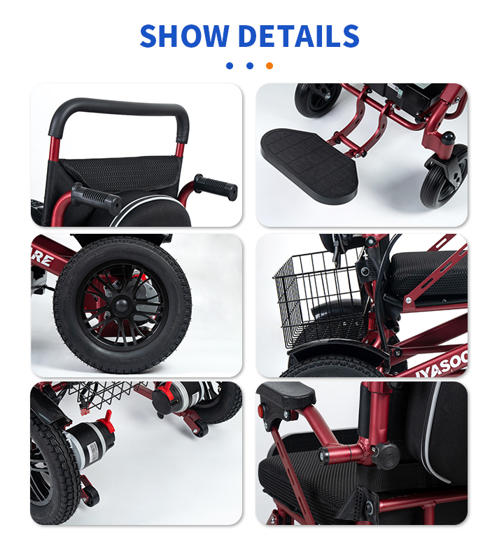 Lightweight Power Motor Foldable Wheelchair YSE130L