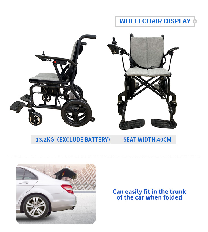 YSE139 Carbon Fiber Light Folding Electric Wheelchair