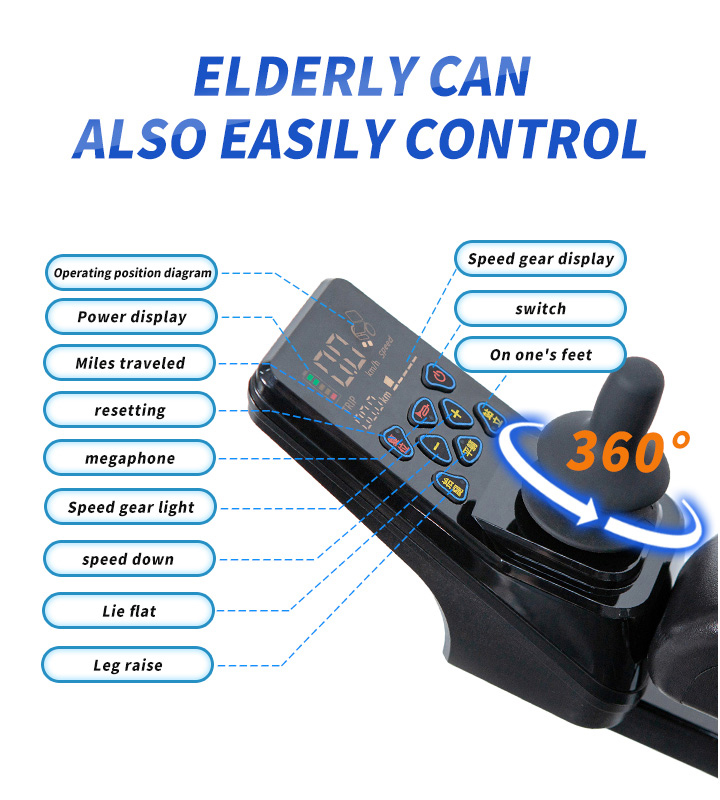 electric standing and reclining wheelchair YSE301