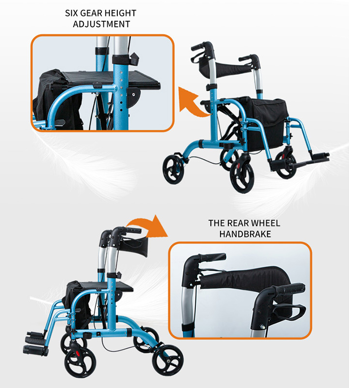 YSW7010 lightweight aluminum rollator