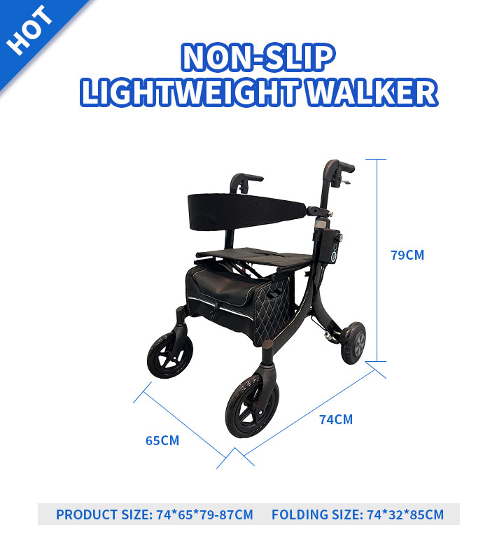 YSW7011Resistance Speed Adjustment Rollator Walker