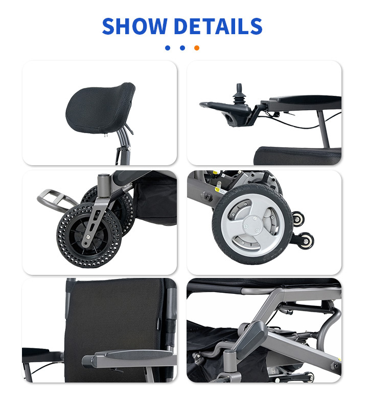YSE110 Heated and Ventilated Seats Folding Power Wheelchair