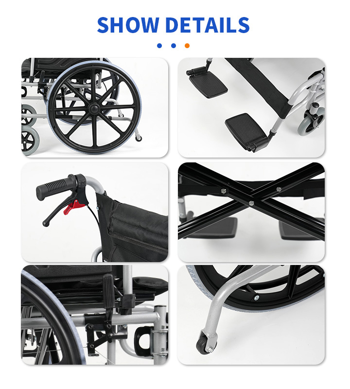 YSM2033 Wider seat bariatric folding manual wheelchair