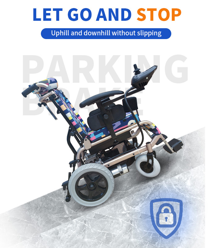 YSE403 folding electric children's motorized wheelchair