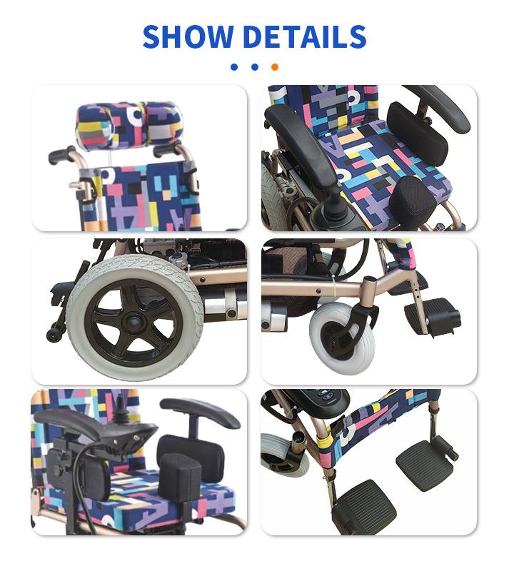 YSE403 folding electric children's motorized wheelchair