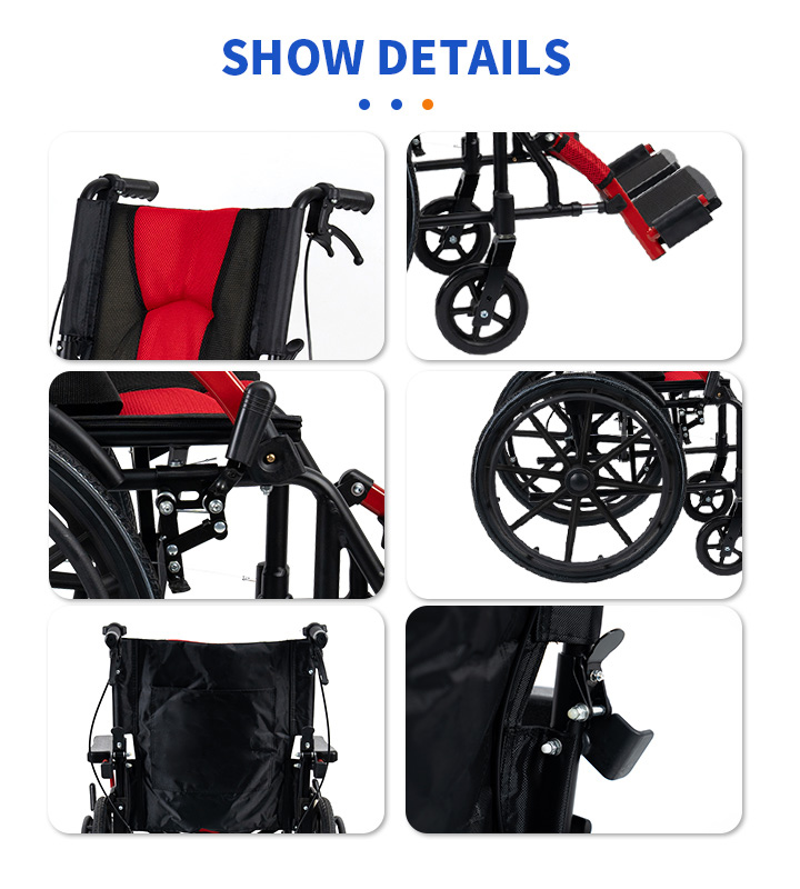 YSM2012 Portable Travel Folding Lightweight Wheelchair