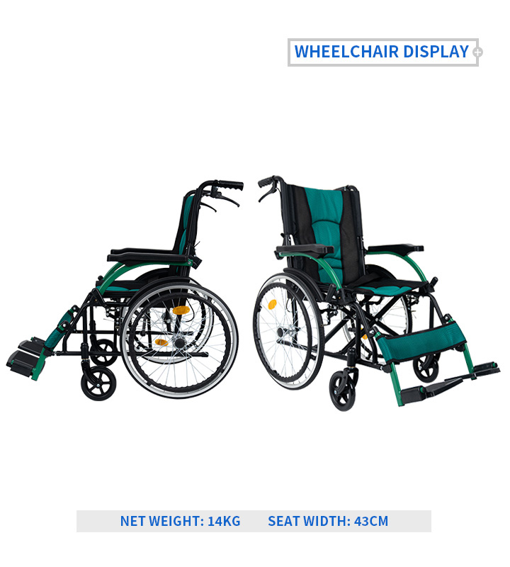 YSM2013 manual folding light travel wheelchair