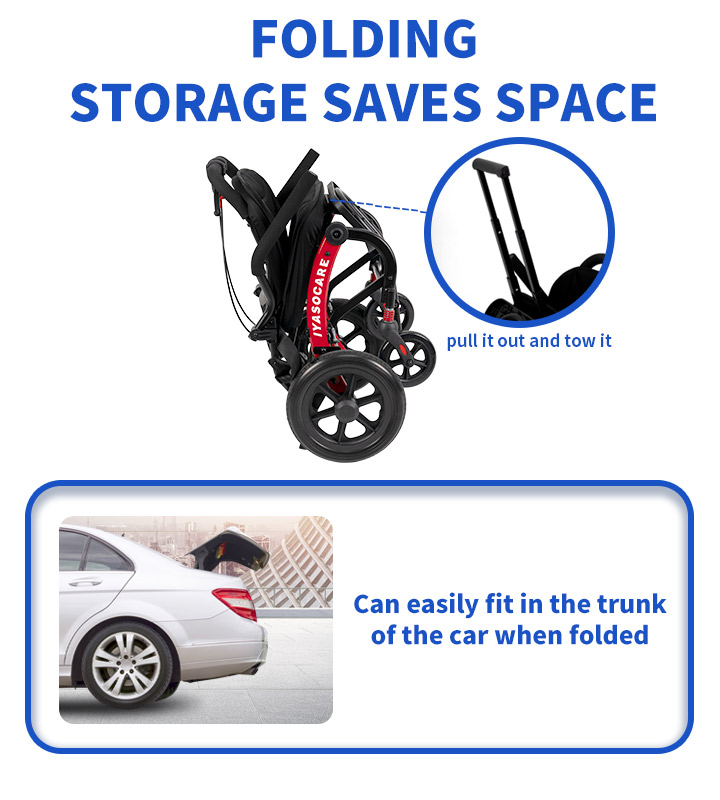 YSM2028 Air Plane Portable Lightweight Wheelchair