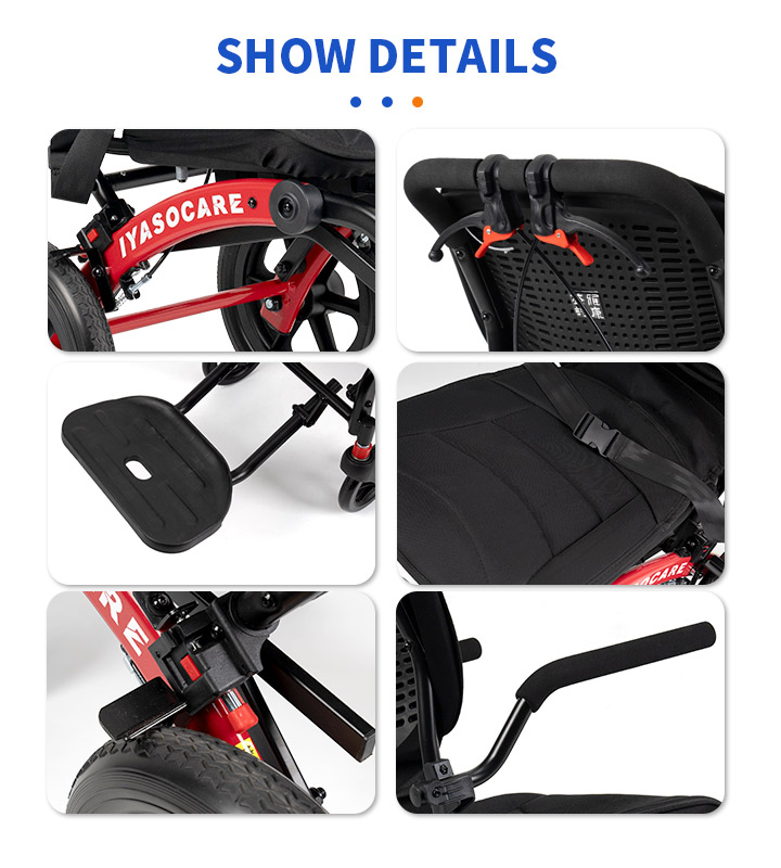 YSM2028 Air Plane Portable Lightweight Wheelchair
