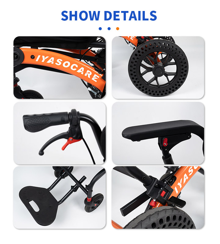 YSM2029 Ergonomic Seat Portable Airplane Wheelchair