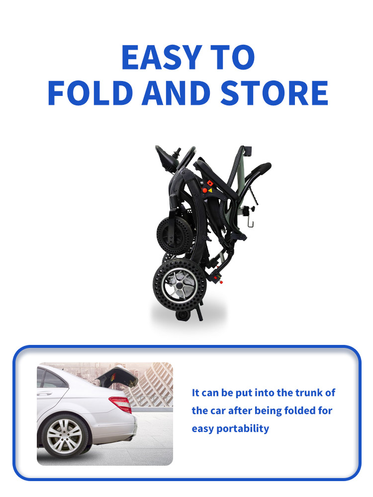 Folding Ergonomic Seat Light Electric Wheelchair YSE143A