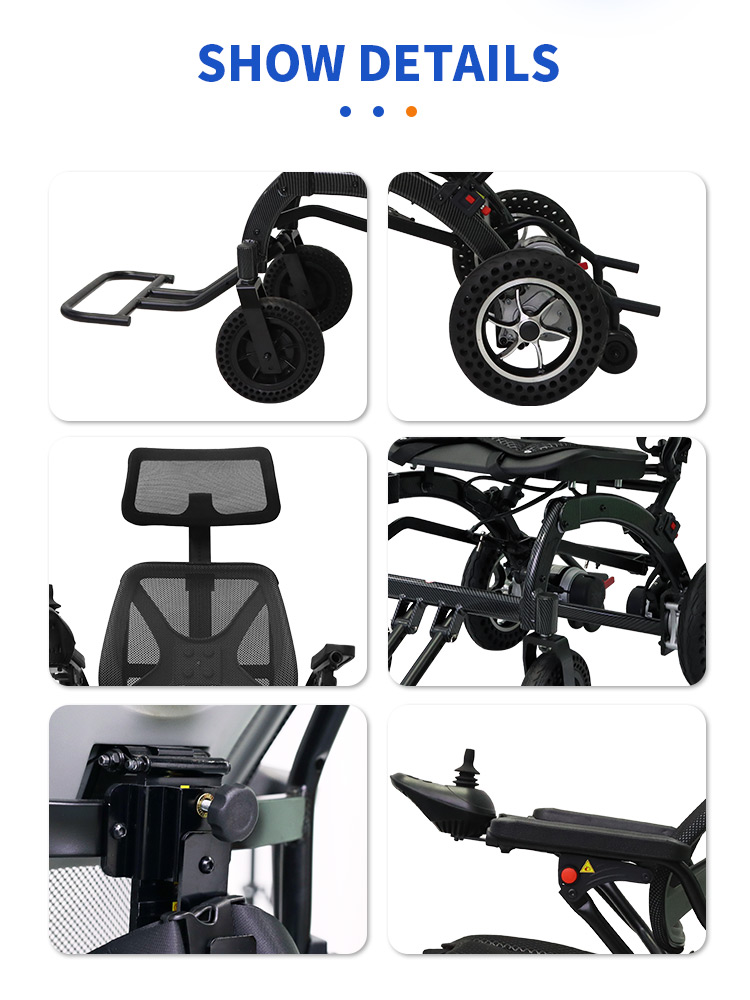Folding Ergonomic Seat Light Electric Wheelchair YSE143A