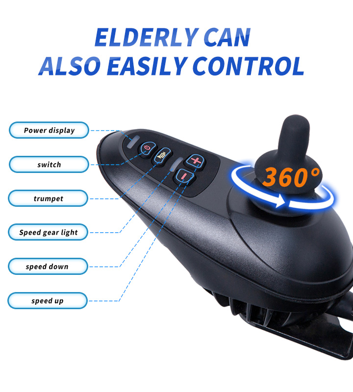 YSE147 Lightweight Folding Headrest Ergonomic Electric Wheelchair