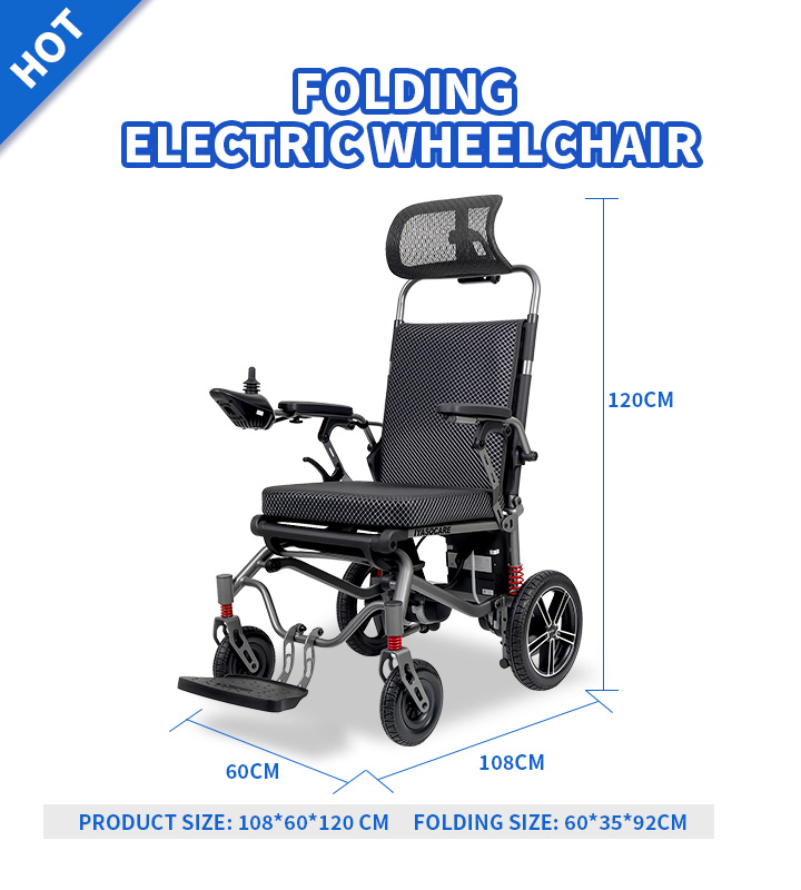YSE148 Lying Down Electric Foldable Wheelchair