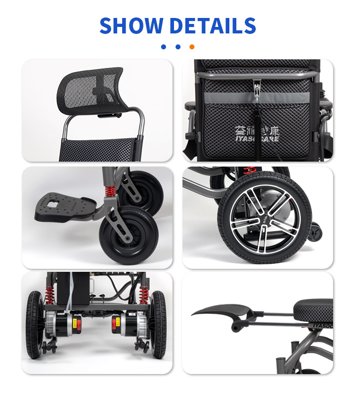 YSE148 Lying Down Electric Foldable Wheelchair