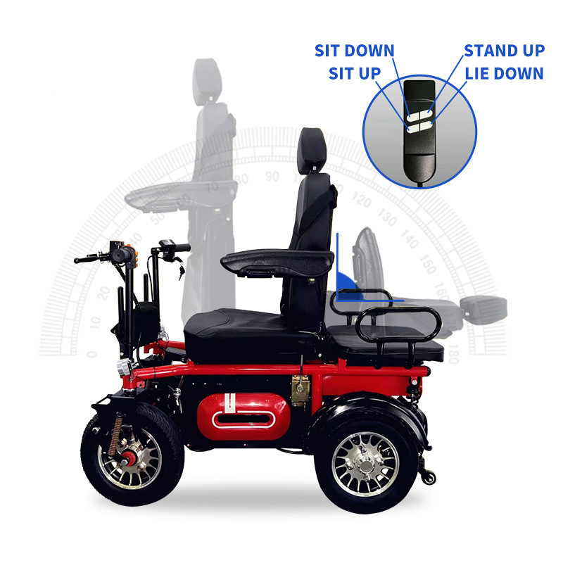YSE302 All Terrain Electric Standing and Reclining Wheelchair