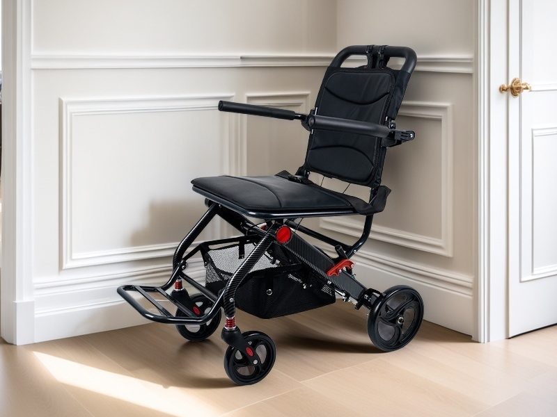 YSM2002 lightweight folding travel air plane wheelchair