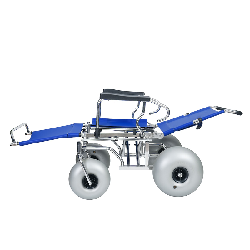 YSB02 Stainless Steel Folding Floating Beach Wheelchair